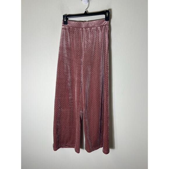 Kaylee Collection Mauve Cropped Top and Pants Set Sz S - Picture 4 of 6